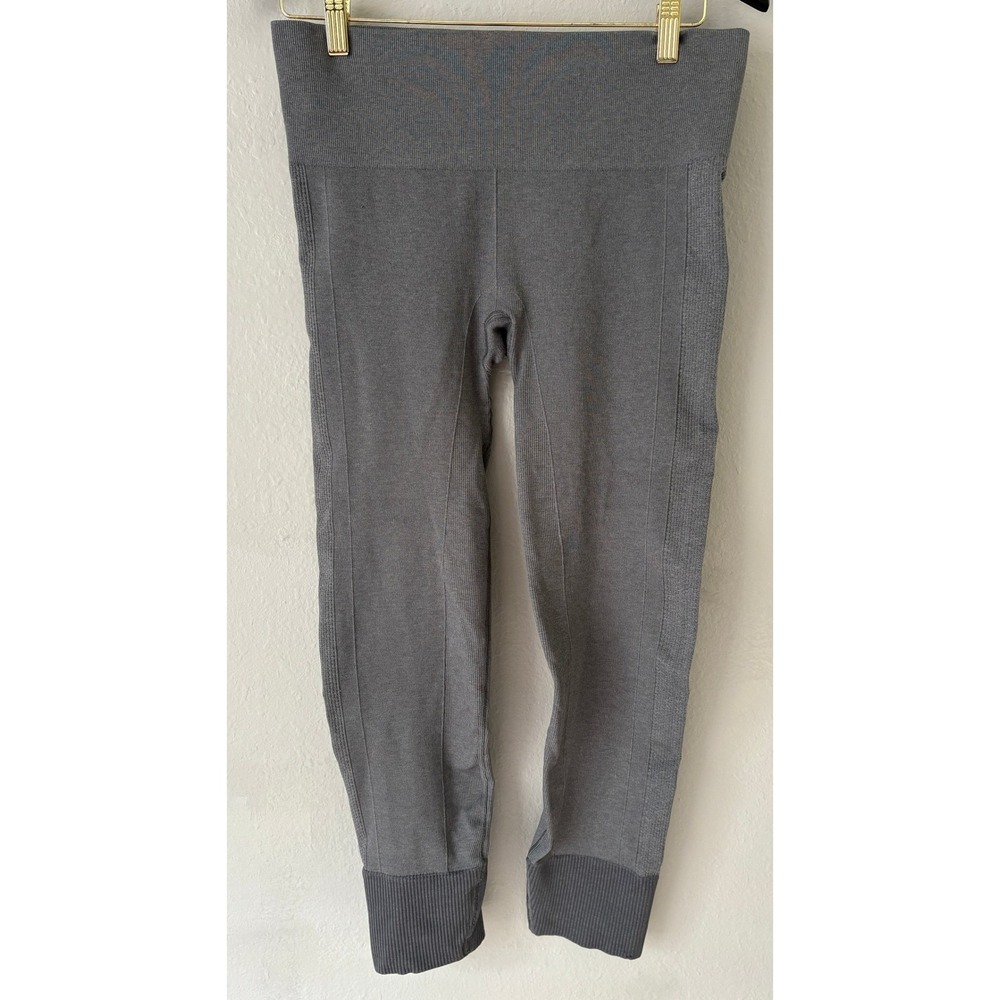 Lululemon Womens Ebb to Street Seamless Yoga Leggings Grey Size 8 Activewear
